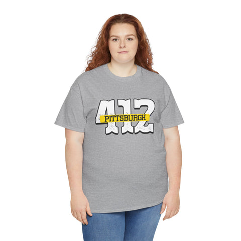 412 Pittsburgh - Unisex Heavy Cotton Tee