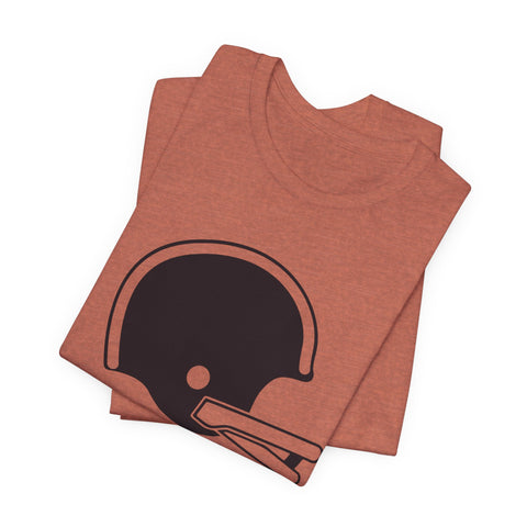 Classic Retro Football Helmet - Unisex Jersey Short Sleeve Tee