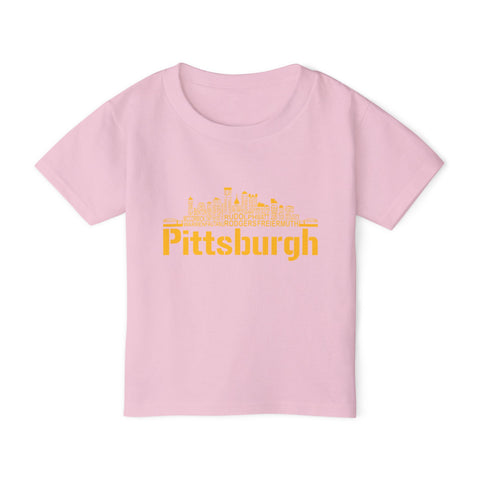 Pittsburgh Football Team Names - Toddler T-Shirt