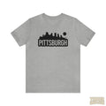 Pittsburgh Bold Skyline T-Shirt  - Unisex bella+canvas 3001 T-Shirt Printify Athletic Heather S 