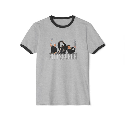 Pittsburgh Champion Coaches - Unisex Cotton Ringer T-Shirt