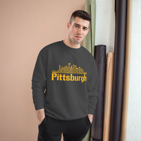 Pittsburgh Football Team Names - Champion Sweatshirt