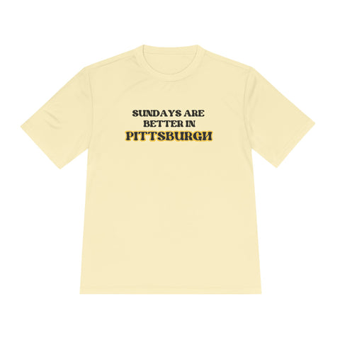 Pittsburgh Sundays - Sport-Tek Unisex Moisture Wicking Tee