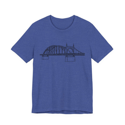 Pittsburgh Bridge Doodle - Unisex Jersey Short Sleeve Tee