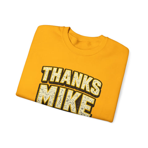 Thanks Mike Tomlin Message on a Heavy Blend™ Crewneck Sweatshirt