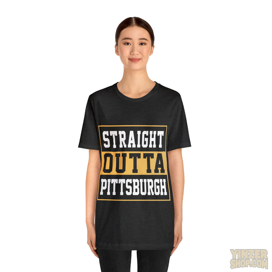 Straight Outta Pittsburgh T-Shirt  - Unisex Bella+Canvas 3001 Jersey Short Sleeve Tee T-Shirt Printify   