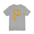 Heart of Pittsburgh - P for Pittsburgh Series - PRINT ON BACK - Short Sleeve Tee T-Shirt Printify   