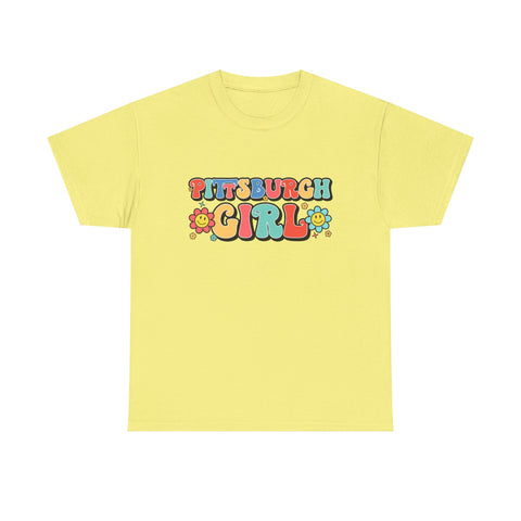 Pittsburgh Girl Retro Heavy Cotton Tee