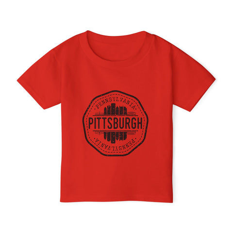 Pittsburgh Vintage Stamp - Toddler T-Shirt