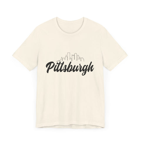 Pittsburgh Skyline T-Shirt  - Unisex bella+canvas 3001 Jersey Short Sleeve Tee