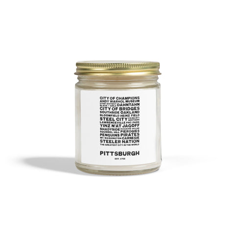 Pittsburgh Profile Scented Candle — Coconut Apricot Wax (4oz & 9oz)