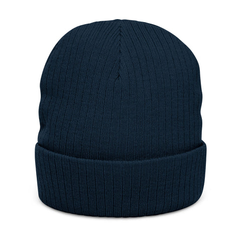 Pittsburgh Embroidered Ribbed Knit Beanie — Cozy City Script Winter Hat