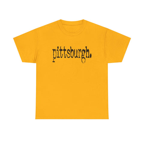 Pittsburgh Typewriter Unisex Heavy Cotton Tee