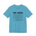 The 'Burgh Retro Map   - Short Sleeve Tee T-Shirt Printify   