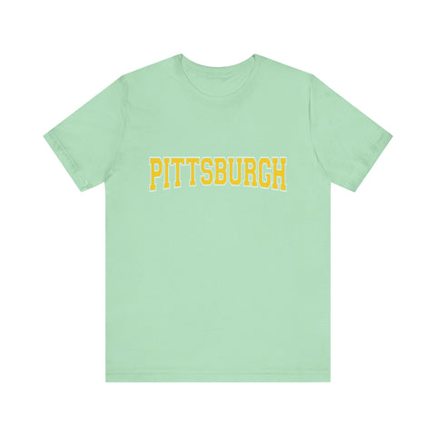 Pittsburgh Varsity Letters - Short Sleeve T-Shirt