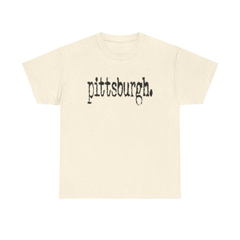 Pittsburgh Typewriter Unisex Heavy Cotton Tee