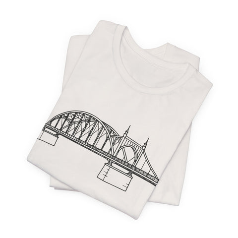 Pittsburgh Bridge Doodle - Unisex Jersey Short Sleeve Tee