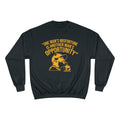 Opportunity - Tomlin Quote - Champion Crewneck Sweatshirt Sweatshirt Printify Black S 