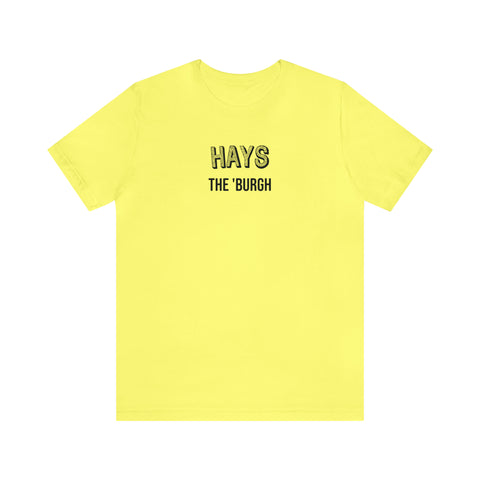 Hays  - The Burgh Neighborhood Series - Unisex Jersey Short Sleeve Tee T-Shirt Printify Yellow M 