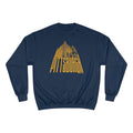Pittsburgh Glass Building - Champion Crewneck Sweatshirt Sweatshirt Printify Navy S 