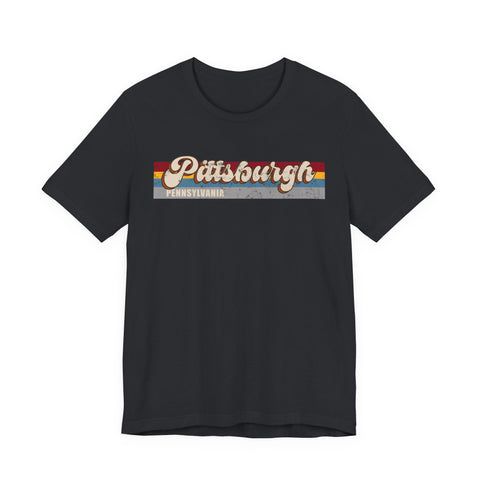 Pittsburgh PA Retro - Unisex Jersey Short Sleeve Tee