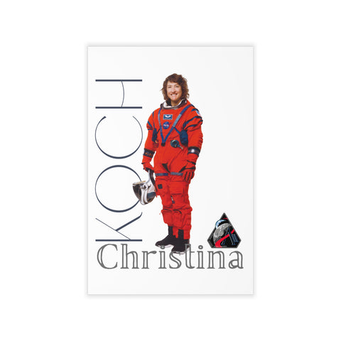 Astronaut Christina Koch Portrait Wall Decal