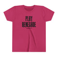 Play Renegade Distressed Graphic - Youth Short Sleeve Tee Kids clothes Printify Berry S