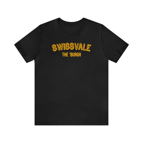 Swissvale - The Burgh Neighborhood Series - Unisex Jersey Short Sleeve Tee T-Shirt Printify Black XL 