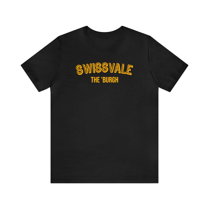 Swissvale - The Burgh Neighborhood Series - Unisex Jersey Short Sleeve Tee T-Shirt Printify Black S 