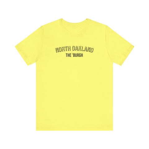 North Oakland - The Burgh Neighborhood Series - Unisex Jersey Short Sleeve Tee T-Shirt Printify Yellow S 