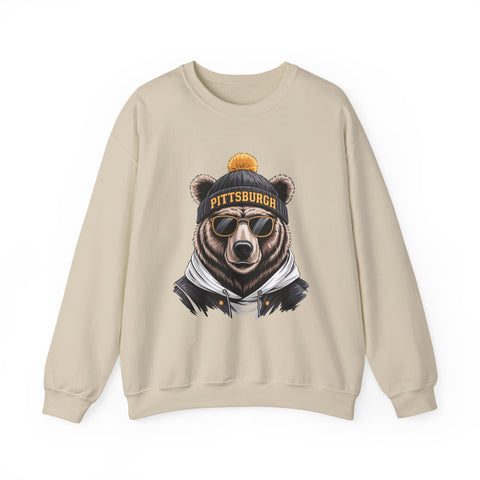 Pittsburgh Game Day Bear - Heavy Blend™ Crewneck Sweatshirt