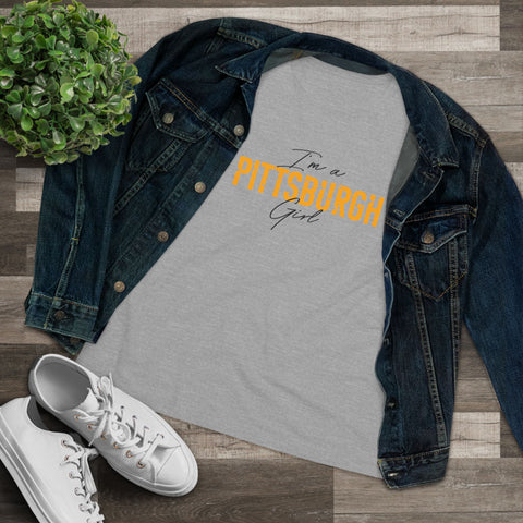 I'm a Pittsburgh Girl - Star Design - Women's Premium Tee