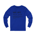 Pittsburghese Definition Series - Jeet Jet? - Long Sleeve Tee Long-sleeve Printify   