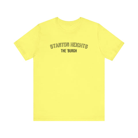 Stanton Heights - The Burgh Neighborhood Series - Unisex Jersey Short Sleeve Tee T-Shirt Printify Yellow S 