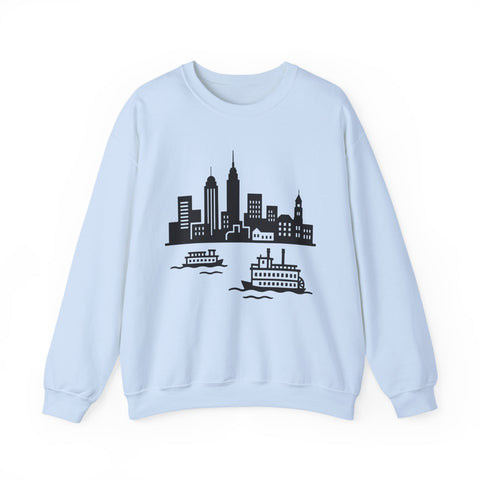 Pittsburgh Skyline Graphic - Heavy Blend™ Crewneck Sweatshirt