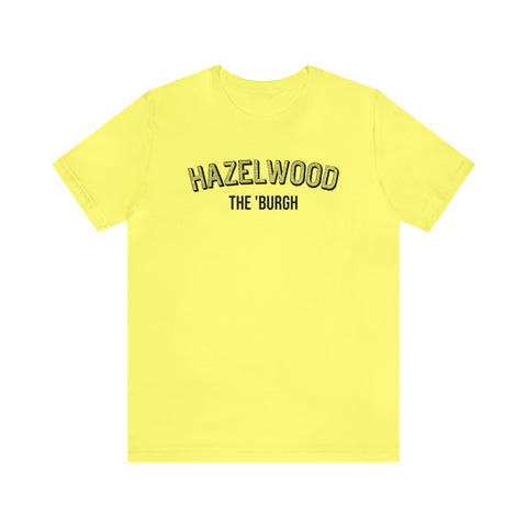 Hazelwood  - The Burgh Neighborhood Series - Unisex Jersey Short Sleeve Tee T-Shirt Printify Yellow S 