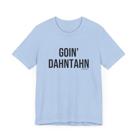 Pittsburgh Goin' Dahntahn Short Sleeve T-Shirt T-Shirt Printify Baby Blue S