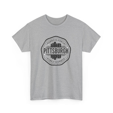 Pittsburgh Vintage Stamp - Unisex Heavy Cotton Tee