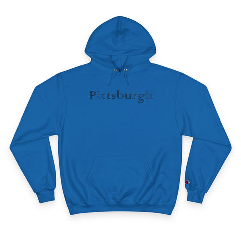 Pittsburgh Irish Clover - Print on back - Champion Hoodie