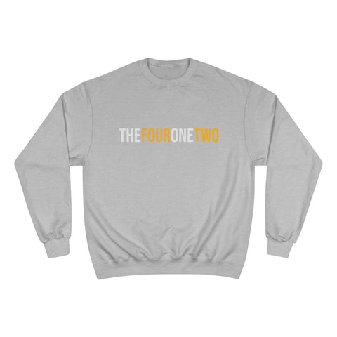 The Four One Two - Area Code - Champion Crewneck Sweatshirt Sweatshirt Printify Light Steel S 