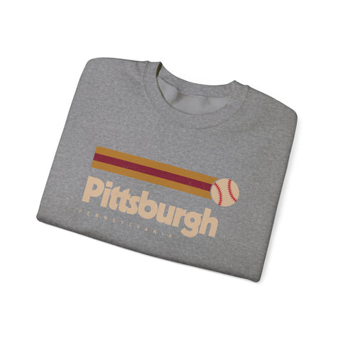 Vintage Pittsburgh Baseball - Heavy Blend™ Crewneck Sweatshirt