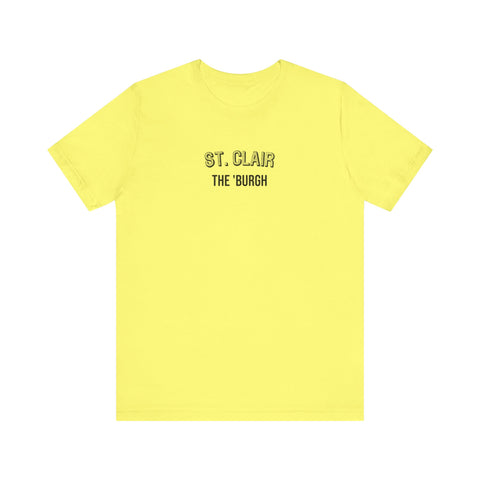 St. Clair - The Burgh Neighborhood Series - Unisex Jersey Short Sleeve Tee T-Shirt Printify Yellow S 