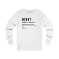 Pittsburghese Definition Series - Nebby - Long Sleeve Tee Long-sleeve Printify XS White 
