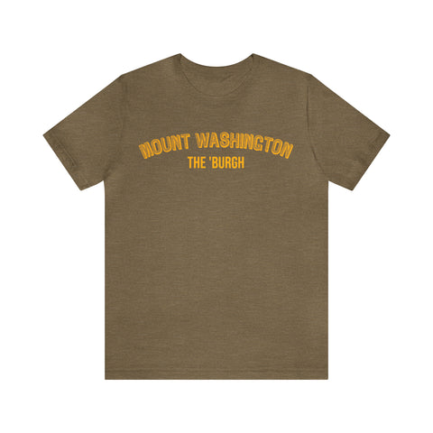 Mount Washington - The Burgh Neighborhood Series - Unisex Jersey Short Sleeve Tee T-Shirt Printify Heather Olive S 