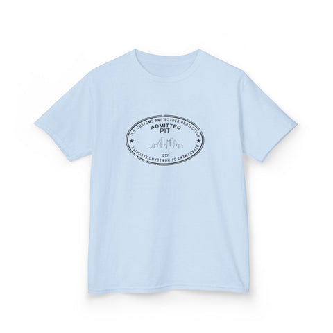 Pittsburgh Border Stamp - Kids Graphic T-Shirt