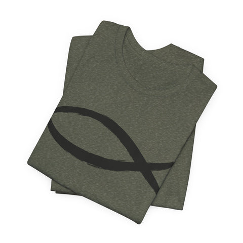Christianity Fish Symbol - Unisex Jersey Short Sleeve Tee