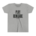 Play Renegade Distressed Graphic - Youth Short Sleeve Tee Kids clothes Printify Athletic Heather S