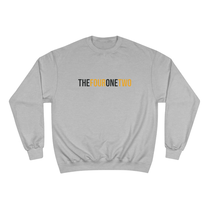 The Four One Two - Area Code - Champion Crewneck Sweatshirt Sweatshirt Printify Light Steel S 