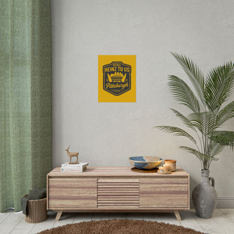 Rolled Art Poster – Pittsburgh Vintage Football Stadium Print with Giclée Color