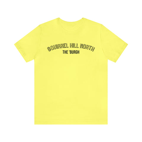 Squirrel Hill North - The Burgh Neighborhood Series - Unisex Jersey Short Sleeve Tee T-Shirt Printify Yellow L 